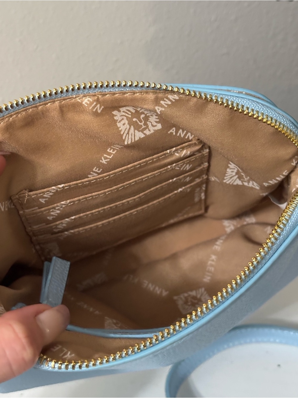 Anne Klein Baby Blue Small Crossbody Bag - NWOT - Picture 10 of 13